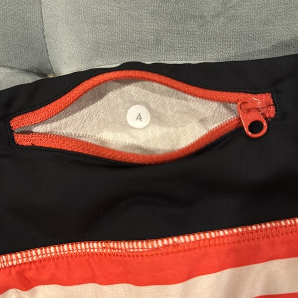 Lululemon Original Speed Shorts Stripe Waldo Fearless Red 4 - Picture 3 of 9